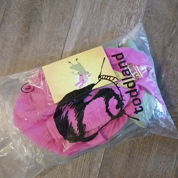 NWT Toddland Bobs Burgers Louise Green Hoodie with Pink Bunny Ears LARGE